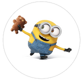 Opłatek tortowy 14 cm, Minionki 1 szt.