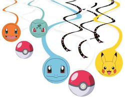 Świderki Dekoracyjne POKEMON Pikachu 60cm 6szt.