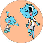 Opłatek tortowy 29 cm, Niesamowity Świat Gumballa