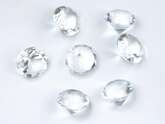 Diamentowe konfetti 20 mm bezbarwne, 10 szt.