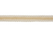 Taśma jutowa z białą koronką, 4x500cm