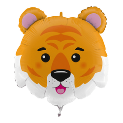 Balon foliowy Głowa Tygrysa 28" 71 cm, 1 szt.