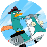 Opłatek tortowy 14 cm, Fineasz i Ferb 1 szt.