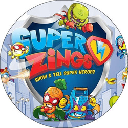 Opłatek tortowy 29 cm, Super Zings 1 szt.