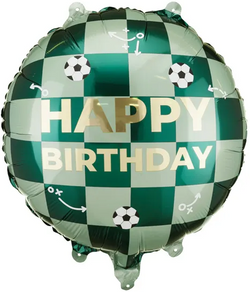 Balon foliowy Happy Birthday piłki, 35x35 cm