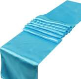 Satyna Gładka Bieżnik Dekoracja TURKUSOWY 0,36 x9m