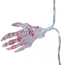 Girlanda z Diodami LED Świecąca KRWAWE RĘCE 115cm