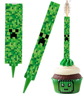 Fontanna Tortowa PIXELE Piksele Gra, 18cm, 1szt.