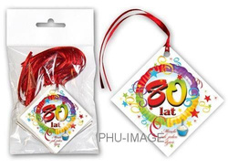 Zawieszka na 80 urodziny, 20 szt.