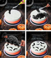 SZABLON Dekoracji Ciast NIETOPERZE Halloween 25cm