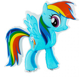 Balon foliowy My Little Pony rainbow 87x72cm