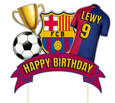 Topper FC Barcelona DUŻY Happy Birthday 1szt.