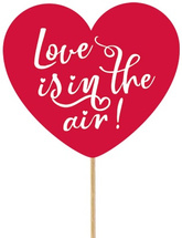 Topper do Ciasta Tortu SERCE Love Walentynki 30cm