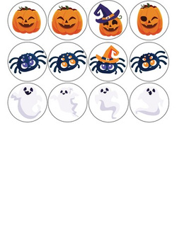Muffiny na babeczki, Halloween 1 kpl.