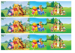 Opaski na tort, Kubuś Puchatek 1 kpl.