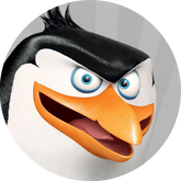 Opłatek tortowy 20 cm, Pingwiny z Madagaskaru