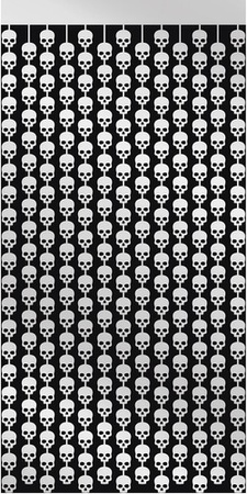 Kurtyna CZASZKI Halloween Tło Ścianka Zdjęć 1x2m