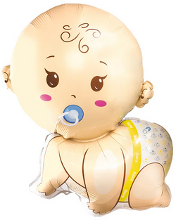 Balon Foliowy Bobas Chłopiec Roczek 65x77cm 