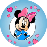 Opłatek tortowy 14 cm, Myszka Minnie 1 szt.