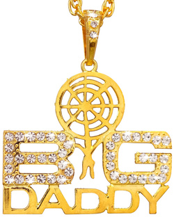 Naszyjnik Wisiorek Złota Zawieszka BIG DADDY Rap