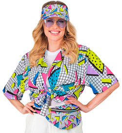 Koszula DISCO Funky Kolorowa Lata 70 80, L/XL