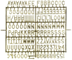 Filcowa tablica z literami Serce, 31x29cm