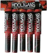 Świeca Dymna z uchwytem Hooligans Czerwona 5szt.