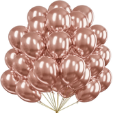 Balony Glossy, 30 cm (14") różowe złoto 50 szt.