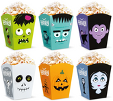 Pudełka Kubełek na Popcorn Halloween Monster 6szt.