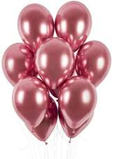 Balony metaliczne CHROM 14 cali, 25 szt.,rose gold