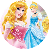 Opłatek tortowy 29 cm, Księżniczki Princess 1 szt.