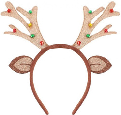Opaska Świąteczna na Głowę Rogi Renifera Jelonka