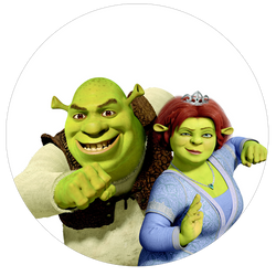 Opłatek tortowy 20 cm, Shrek 1 szt.