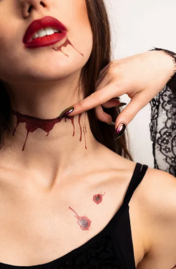 Tatuaże Zmywalne BLIZNY Rany Krew Halloween 13szt.