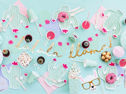 Talerzyk Kaktus, mix, 23x24cm, 6 szt.