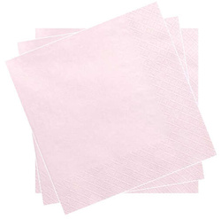 Serwetki 3-warstwowe 20 szt., Różowe (Powder Pink)