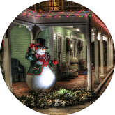 Opłatek tortowy 20 cm,  Święta, 1 szt.