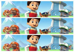 Opaski na tort, Psi Patrol 1 kpl.