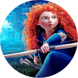 Opłatek tortowy 29 cm, Merida Waleczna 1 szt.