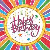 Serwetki urodzinowe Happy Birthday, 33x33cm 20 szt