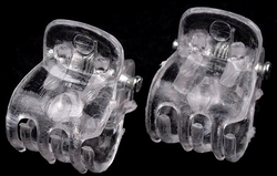Spinka żabka do włosów mała 10x13 mm przezroczysta