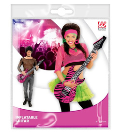 Dmuchana Gitara Gwiazdy Rock Disco Lata 80 105cm