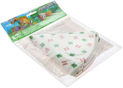 Czapeczki Papierowe MINECRAFT TNT Urodziny 6szt.