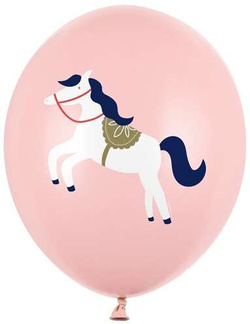 Balony 30 cm, Konik, Pastel Pale Pink