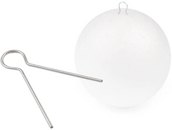 Zawieszki Srebrne Bombek Styropianu Ozdób 100szt.