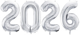 Zestaw Balonów 2026, srebrny, 86cm