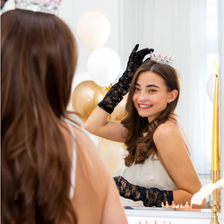 Dekoracja Tort SREBRNA ANKORONA Różowe Kryształki