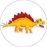 Opłatek tortowy 14 cm Dinozaury 1 szt.