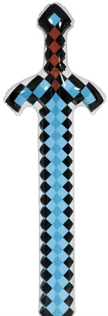 Dmuchany Diamentowy MIECZ Gra PIXELE Piksele 90cm