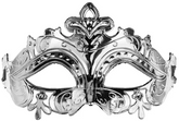 Maska Karnawałowa Wenecka na Oczy SREBRNA 17x9cm